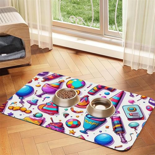 Saugfähige Leder-Tischdecke mit Einhorn-Motiv für Hunde und Katzen, Futtermatte aus Leder für Hunde und Katzen Saugfähige Leder-Tischdecke mit Einhorn-Motiv für Hunde und Katzen, Futtermatte aus Leder für Hunde und Katzen von LXqlSS