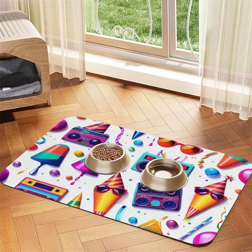 Saugfähige Leder-Tischdecke mit Einhorn-Motiv für Hunde und Katzen, Futtermatte aus Leder für Hunde und Katzen Saugfähige Leder-Tischdecke mit Einhorn-Motiv für Hunde und Katzen, Futtermatte aus Leder für Hunde und Katzen von LXqlSS