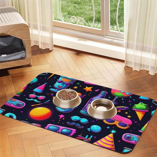 Saugfähige Leder-Tischdecke mit Einhorn-Motiv für Hunde und Katzen, Futtermatte aus Leder für Hunde und Katzen Saugfähige Leder-Tischdecke mit Einhorn-Motiv für Hunde und Katzen, Futtermatte aus Leder für Hunde und Katzen von LXqlSS