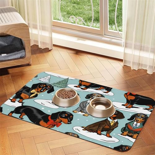 Saugfähige Leder-Tischdecke mit niedlichem Welpen-Motiv, für Hunde und Katzen, Futtermatte aus Leder für Hunde und Katzen Saugfähige Leder-Tischdecke mit niedlichem Welpen-Motiv, für Hunde und Katzen, Futtermatte aus Leder für Hunde und Katzen von LXqlSS