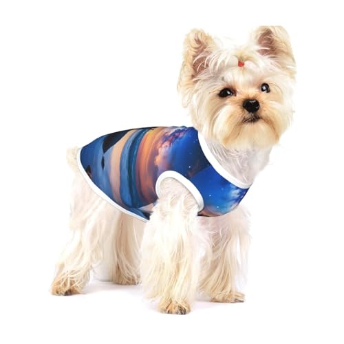 Sternenhimmel-Hunde-Shirt, tiefer Druck, für kleine Rassen wie Chihuahuas, Yorkies und Welpen Sternenhimmel-Hunde-Shirt, tiefer Druck, für kleine Rassen wie Chihuahuas, Yorkies und Welpen von LXqlSS
