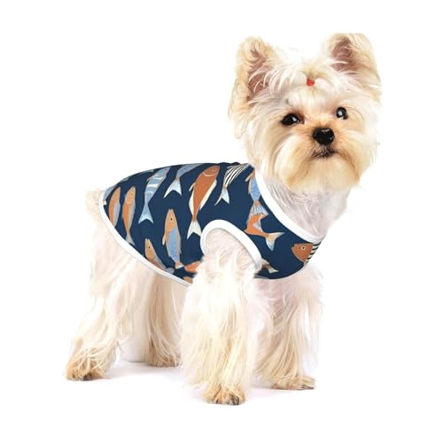 Unterwasserfisch-Hunde-Shirt, Hunde-Shirt, Weste für kleine Rassen wie Chihuahuas, Yorkies und Welpen Unterwasserfisch-Hunde-Shirt, Hunde-Shirt, Weste für kleine Rassen wie Chihuahuas, Yorkies und Welpen von LXqlSS