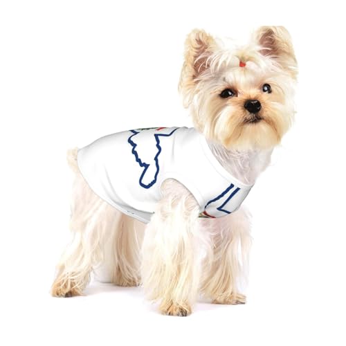 West-Virginia-Staats-Flagge, Kartendruck, Hunde-Shirt, Weste für kleine Rassen wie Chihuahuas, Yorkies und Welpen West-Virginia-Staats-Flagge, Kartendruck, Hunde-Shirt, Weste für kleine Rassen wie Chihuahuas, Yorkies und Welpen von LXqlSS
