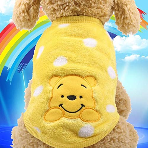 LY Warme Hunde- und Katzenkleidung aus weichem Fleece für den Winter, Haustierbedarf, Flanell, Cartoon-Kostüm, Teddy, Pomeranian Pudel, Hundeweste, Outfits, Größe XXS: 2515 cm, Winnie Puuh LY Warme Hunde- und Katzenkleidung aus weichem Fleece für den Winter, Haustierbedarf, Flanell, Cartoon-Kostüm, Teddy, Pomeranian Pudel, Hundeweste, Outfits, Größe XXS: 2515 cm, Winnie Puuh von LY