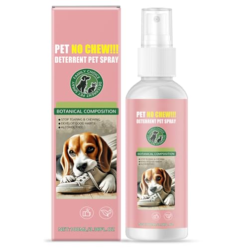 LYEAA 100 ml No Chew Spray für Hunde - keine Bitteräpfel Abschreckung zum Kauen und Lecken von LYEAA
