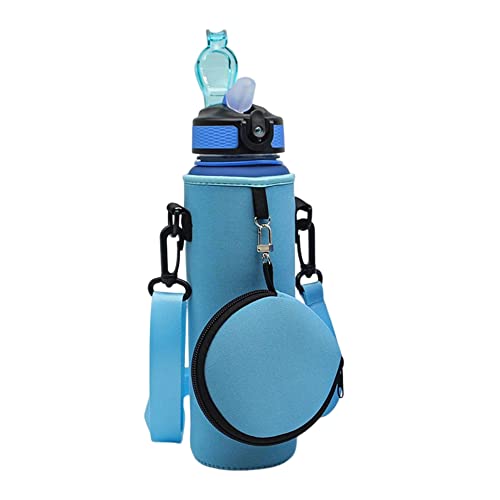 LYEAA 1000 ml Wasserflaschenhülle, tragbarer Wasserflaschenhalter, Neopren-Träger, Wiederverwendbare isolierte Wasserkrug-Trägertasche von LYEAA