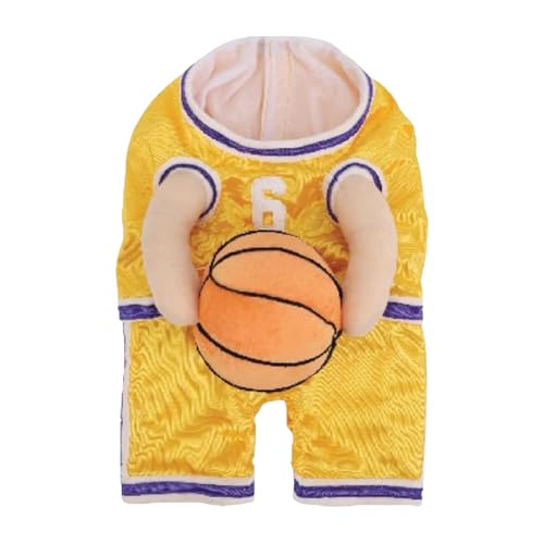 LYEAA Hund Basketball Spieler Kostüm mit Ball Haustier Halloween Kostüm Lustiges Dress Up Sport Outfit Halloween Weihnachten Cosplay Kostüm von LYEAA