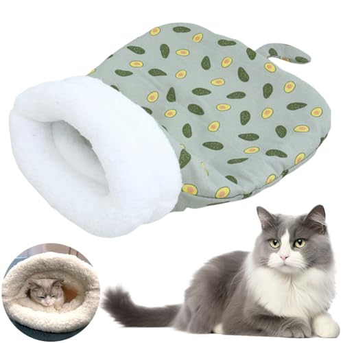 LYEAA Katzenschlafsack, weich, niedlich, Cartoon-Katzenschlafsack, Plüsch, Katzenhöhle, Bett, Haustierschlafsack for drinnen, Kätzchen und Welpen LYEAA Katzenschlafsack, weich, niedlich, Cartoon-Katzenschlafsack, Plüsch, Katzenhöhle, Bett, Haustierschlafsack for drinnen, Kätzchen und Welpen von LYEAA