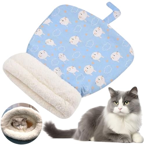 LYEAA Katzenschlafsack, weich, niedlich, Cartoon-Katzenschlafsack, Plüsch, Katzenhöhle, Bett, Haustierschlafsack for drinnen, Kätzchen und Welpen LYEAA Katzenschlafsack, weich, niedlich, Cartoon-Katzenschlafsack, Plüsch, Katzenhöhle, Bett, Haustierschlafsack for drinnen, Kätzchen und Welpen von LYEAA