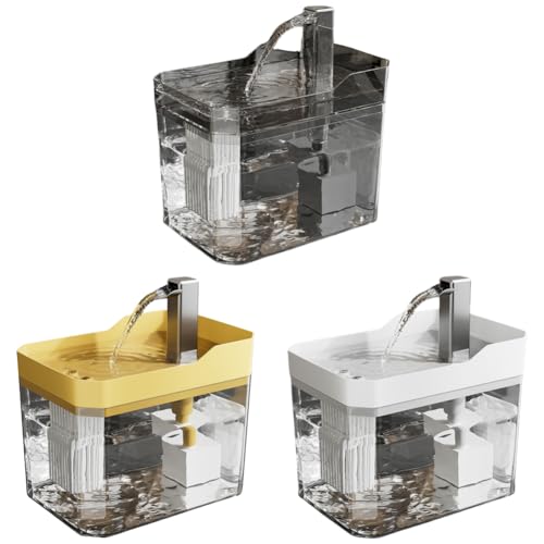 LYEAA Katzenwasserbrunnen mit leiser Pumpe, automatischer Filter für Hauskatzen, USB-betrieben, Anti-Dry Burning Pet Drinking von LYEAA