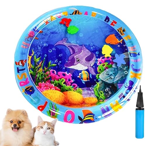 LYEAA Ocean Themed Cats Wassermatte Faltbare Wasserssensmatte für den Sommer (65 cm) (c) von LYEAA