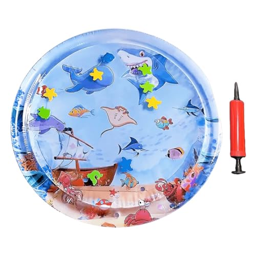 LYEAA Wasser-Tummy-Time-Matte, aufblasbare Tummy-Time-Wasserspielmatte, sommerkühlendes Haustier-Wasserbettkissen für gelangweilte Hauskatzen LYEAA Wasser-Tummy-Time-Matte, aufblasbare Tummy-Time-Wasserspielmatte, sommerkühlendes Haustier-Wasserbettkissen für gelangweilte Hauskatzen von LYEAA