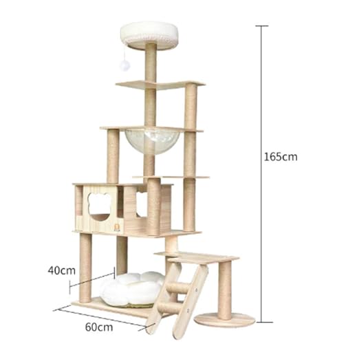 Stabiler und langlebiger Kratzbaum, sorgenfreier Kratzbaum für mehrere Katzen für den Innenbereich (Y) von LYFDPN