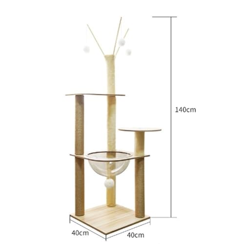 Stabiler und langlebiger Kratzbaum, sorgenfreier Kratzbaum für mehrere Katzen für den Innenbereich (Y) von LYFDPN