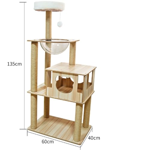 Stabiler und langlebiger Kratzbaum, sorgenfreier Kratzbaum für mehrere Katzen für den Innenbereich (Y) von LYFDPN