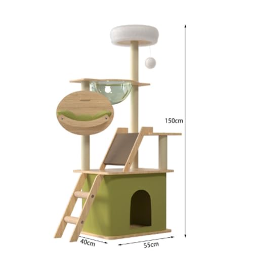 Stabiler und langlebiger Kratzbaum, sorgenfreier Kratzbaum für mehrere Katzen für den Innenbereich (Y) von LYFDPN