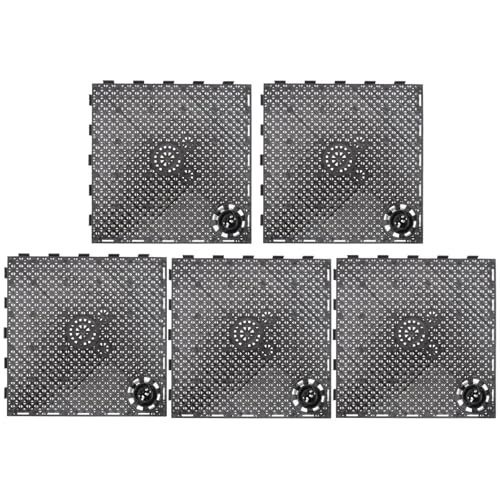 LYHYDMA Aquarium trennwand 5 stücke Schwarz Boden Filter Platte Multi Loch Design Starke Unterstützung Fisch Tank Teiler Aquarium Platten Sand Trennwände Kunststoff von LYHYDMA