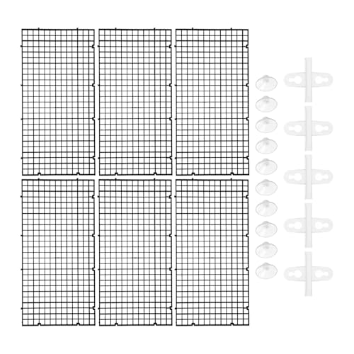 LYHYDMA Aquarium trennwand 6Pcs Schwarz Fisch Tank Teiler Set Grid Partition Separator Aquarium Lieferungen Pet Produkte Fisch Tank Boden Tablett LYHYDMA Aquarium trennwand 6Pcs Schwarz Fisch Tank Teiler Set Grid Partition Separator Aquarium Lieferungen Pet Produkte Fisch Tank Boden Tablett von LYHYDMA