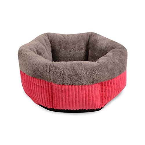 LYJIN Haustier-Bett Semi Closed Hundehütte Kleintiere Kennel Warme und Bequeme Haustier-Produkte im Herbst und Winter Pet Kennel, Brown,Rosa LYJIN Haustier-Bett Semi Closed Hundehütte Kleintiere Kennel Warme und Bequeme Haustier-Produkte im Herbst und Winter Pet Kennel, Brown,Rosa von LYJIN