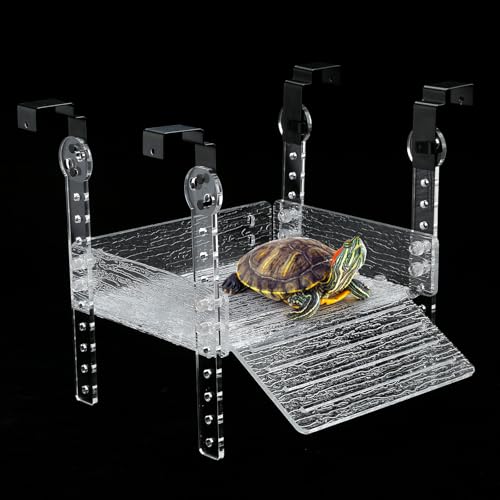 Hängende Schildkröten-Sonnenplattform für Aquatic 20 55 Gallonen, 40 Gallonen langer Tank, Wasserreptilien-Rampen-Dock, Terrasse, Tankzubehör Hängende Schildkröten-Sonnenplattform für Aquatic 20 55 Gallonen, 40 Gallonen langer Tank, Wasserreptilien-Rampen-Dock, Terrasse, Tankzubehör von LYL LEYOULAND