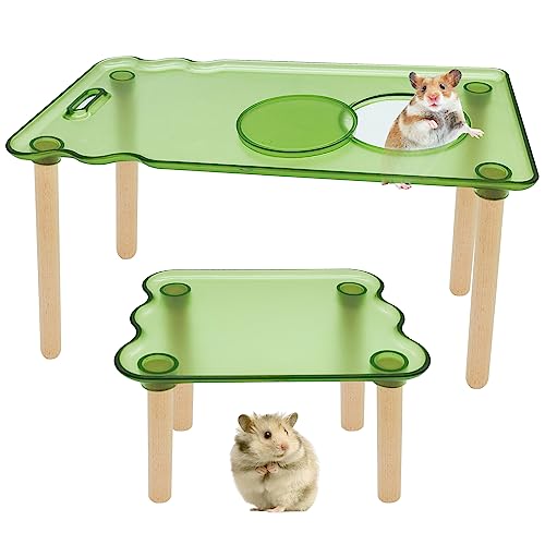 LYML.E1 Hamster-Plattform, Kunststoff-Spielplattform, kleine Tierständer, für syrische Zwerghamster, Meerschweinchen, Rennmäuse, Degus, Chinchillas, Vögel oder andere kleine Haustiere, Käfigzubehör LYML.E1 Hamster-Plattform, Kunststoff-Spielplattform, kleine Tierständer, für syrische Zwerghamster, Meerschweinchen, Rennmäuse, Degus, Chinchillas, Vögel oder andere kleine Haustiere, Käfigzubehör von LYML.E1