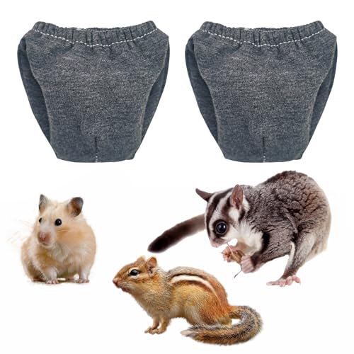 Windeln für kleine Haustiere, Meerschweinchen, Wiederverwendbare Eichhörnchen-Windeln, waschbar, speziell für die Verwendung auf Haustier-Eichhörnchen, kleinen, mittelgroßen Meerschweinchen, Grau, von LYML.E1