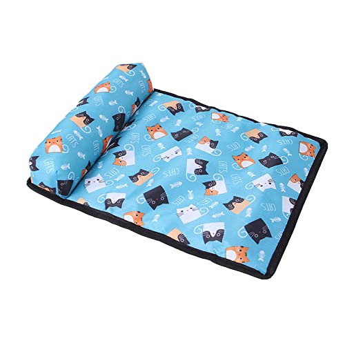 LYNSAY Pet-Bettenmatte, Einseitige Kissenkühlmatte für Haustiere - Eissilk-Pad für Hunde und Katzen, um im Sommer der Hitze zu trotzen, Haustierzubehör，Grosse Hunde，kleine Hunde，mittelgroße Hunde von LYNSAY