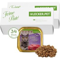 Lyra Pet Lecker.Pet Emily's Feine Paté Reich an Rind Katzenfutter Nassfutter Vollnahrung Lyra Pet Lecker.Pet Emily's Feine Paté Reich an Rind Katzenfutter Nassfutter Vollnahrung von LYRA PET