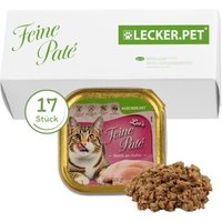 Lyra Pet Lecker.Pet Leo's Feine Paté Reich an Huhn Katzenfutter Nassfutter Vollnahrung von LYRA PET