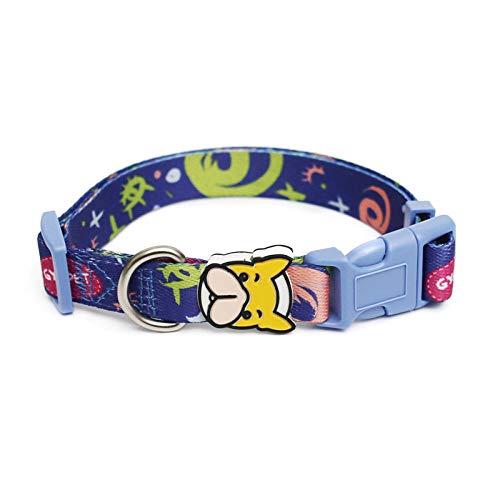 LYVQZPWLRHund mit Werkzeug, Basic Hundeleinen Teddy Kleine Mittelgroße Hunde Haustierprodukte Hundehalsband mit Cartoon-Druck Verstellbare Hundeleine-6_L(6,Medium) von LYVQZPWLR