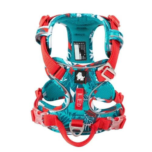 LYVQZPWLRHund mit Werkzeug, Haustiergeschirr, kein Ziehen, reflektierendes Hundegeschirr aus Nylon, verstellbar, Bequeme Kontrolle, Step-in(Camouflage Blue,X-Large) von LYVQZPWLR