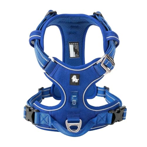 LYVQZPWLRHund mit Werkzeug, Haustiergeschirr, kein Ziehen, reflektierendes Hundegeschirr aus Nylon, verstellbar, Bequeme Kontrolle, Step-in(Royalblue,XS) von LYVQZPWLR