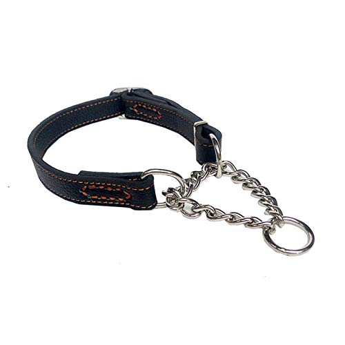 LYVQZPWLRHund mit Werkzeug, Haustierhalsband Verstellbare Hundehalsbandkette Komfortables Hundezubehör Doppelseitiger Cortex(Black,Medium) von LYVQZPWLR