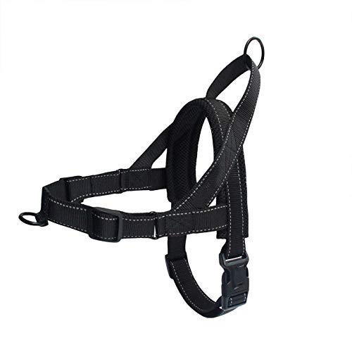 LYVQZPWLRHund mit Werkzeug, Haustierleinen Hundegeschirr Reflektierendes Haustiergeschirr Weste Weiches Mesh Atmungsaktives Hundegeschirr Haustier Brustgurt(Black,X-Large) von LYVQZPWLR