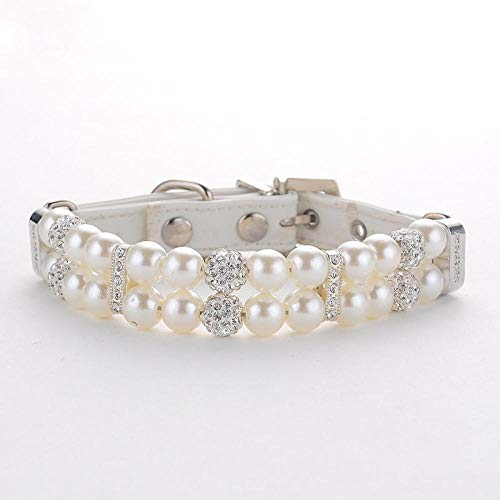 LYVQZPWLRHund mit Werkzeug, Hundetrainingsleine Hundeperlenhalsband Einstellbare manuelle Drahtseil-Haustierleinen Kleine Trainingshunde(Set White,Large) von LYVQZPWLR