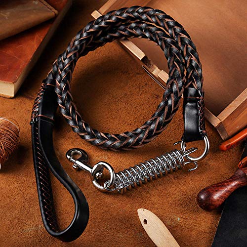 LYVQZPWLRHund mit Werkzeug, Hundezugseil Hundeleine Rindsleder Hundehalsband Großer Hund(Leashes,Small) von LYVQZPWLR