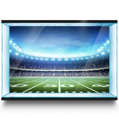 Aquarium Hintergrund Aufkleber Fußball Feld Licht Fisch Tank Reptilien Terrarium Dekor Poster (45 x 30 cm) von LYYAB