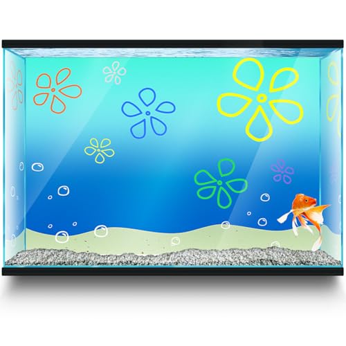 LYYAB Aquarium Hintergrund Aufkleber - Cartoon Unterwasser Strand B - Aquarium Terrarium Dekor Poster (77 x 51 cm) von LYYAB