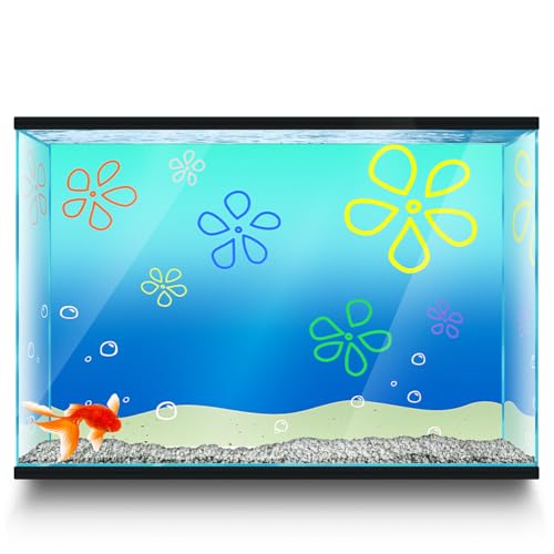 LYYAB Aquarium Hintergrund Aufkleber - Cartoon Unterwasser Strand B - Aquarium Terrarium Dekor Poster (91 x 60 cm) von LYYAB