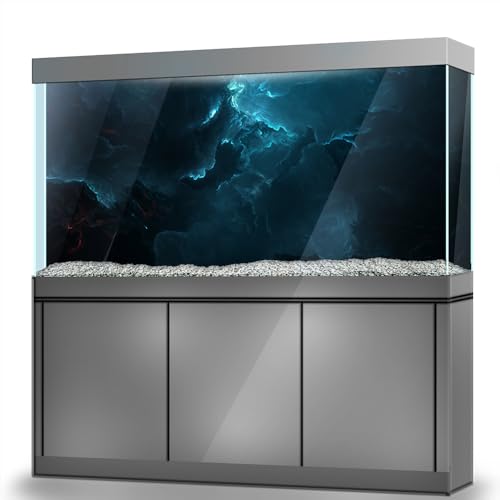 LYYAB Aquarium Hintergrund Aufkleber - Nebula Cosmic Space Sci-Fi Selbstklebendes Aquarium Reptilien Terrarium Dekor Poster (90 x 60 cm/(35,4 x 23,6 Zoll)) von LYYAB