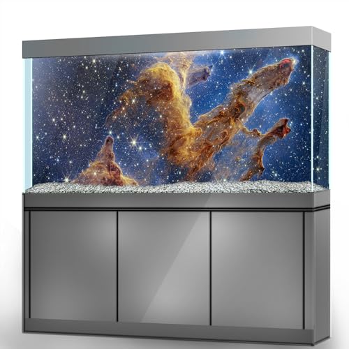 LYYAB Aquarium Hintergrund Aufkleber - Nebula Star Space - Aquarium Reptilien Terrarium Dekor Poster (60 x 30 cm) von LYYAB