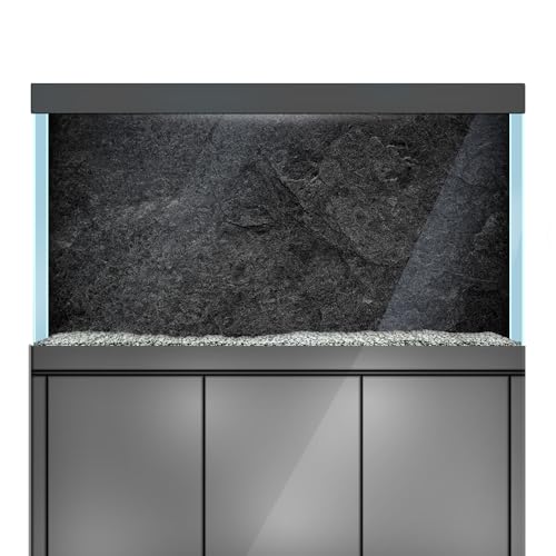 LYYAB Aquarium Hintergrund Aufkleber - Schwarze Steinstruktur - Aquarium Reptilien Terrarium Dekor Poster (120 x 60 cm) von LYYAB