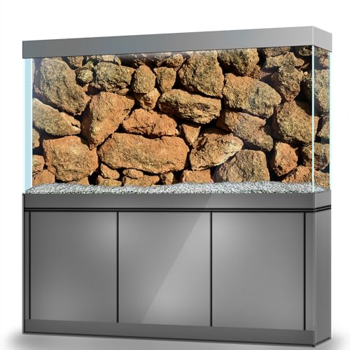 LYYAB Aquarium Hintergrund Aufkleber Steinwand Textur Selbstklebend Aquarium Reptilien Terrarium Dekor Poster (75 x 50 cm) von LYYAB