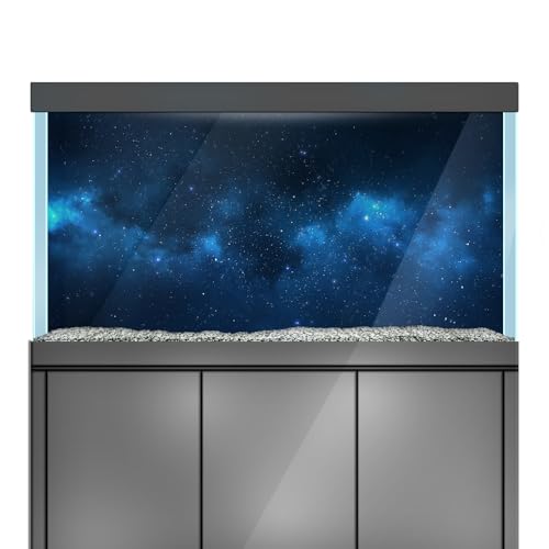 LYYAB Aquarium Hintergrund Aufkleber Universum Interstellar Space Fish Tank Reptile Terrarium Dekor Poster (120 x 60 cm) von LYYAB