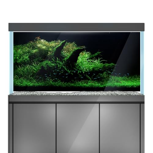 LYYAB Aquarium-Hintergrundaufkleber, Wasserpflanzen, Reptilien-Terrarium, dekoratives Poster (90 x 60 cm) von LYYAB