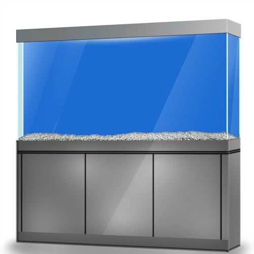 LYYAB Blauer Hintergrund Aufkleber für Aquarien, Reptilien, Terrarium, Dekoration, 120 x 60 cm von LYYAB