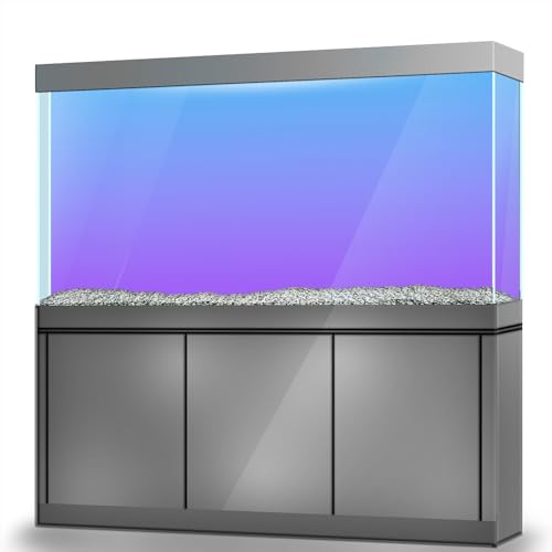LYYAB Blauer violetter Farbverlauf Aquarium Hintergrund Aufkleber Fisch Tank Reptilien Terrarium Dekor 100 x 50 cm (99,8 x 49,8 cm) von LYYAB