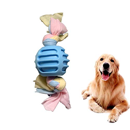 LYsng Dog Toy Ungiftig Spielzeug FüR Hunde Hundespielzeug Set Robust Hundetau Hundespielzeug Welpen Hunde Kuscheltier Für Alle Größe Hunde Hunde Kauspielzeug bumpball,Blue von LYsng