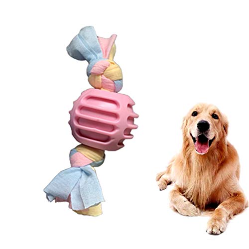 LYsng Dog Toy Ungiftig Spielzeug FüR Hunde Hundespielzeug Set Robust Hundetau Hundespielzeug Welpen Hunde Kuscheltier Für Alle Größe Hunde Hunde Kauspielzeug bumpball,pink von LYsng
