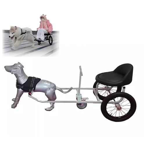 Hunde Ziehen Karren Kann Menschen Tragen,Mit Armlehnen+Hundeleine Hundekarren FüR Gepolsterte Sitze HundeanhäNger,TragfäHigkeit 100kg Hunde Ziehen Karren Kann Menschen Tragen,Mit Armlehnen+Hundeleine Hundekarren FüR Gepolsterte Sitze HundeanhäNger,TragfäHigkeit 100kg von LZAHSH